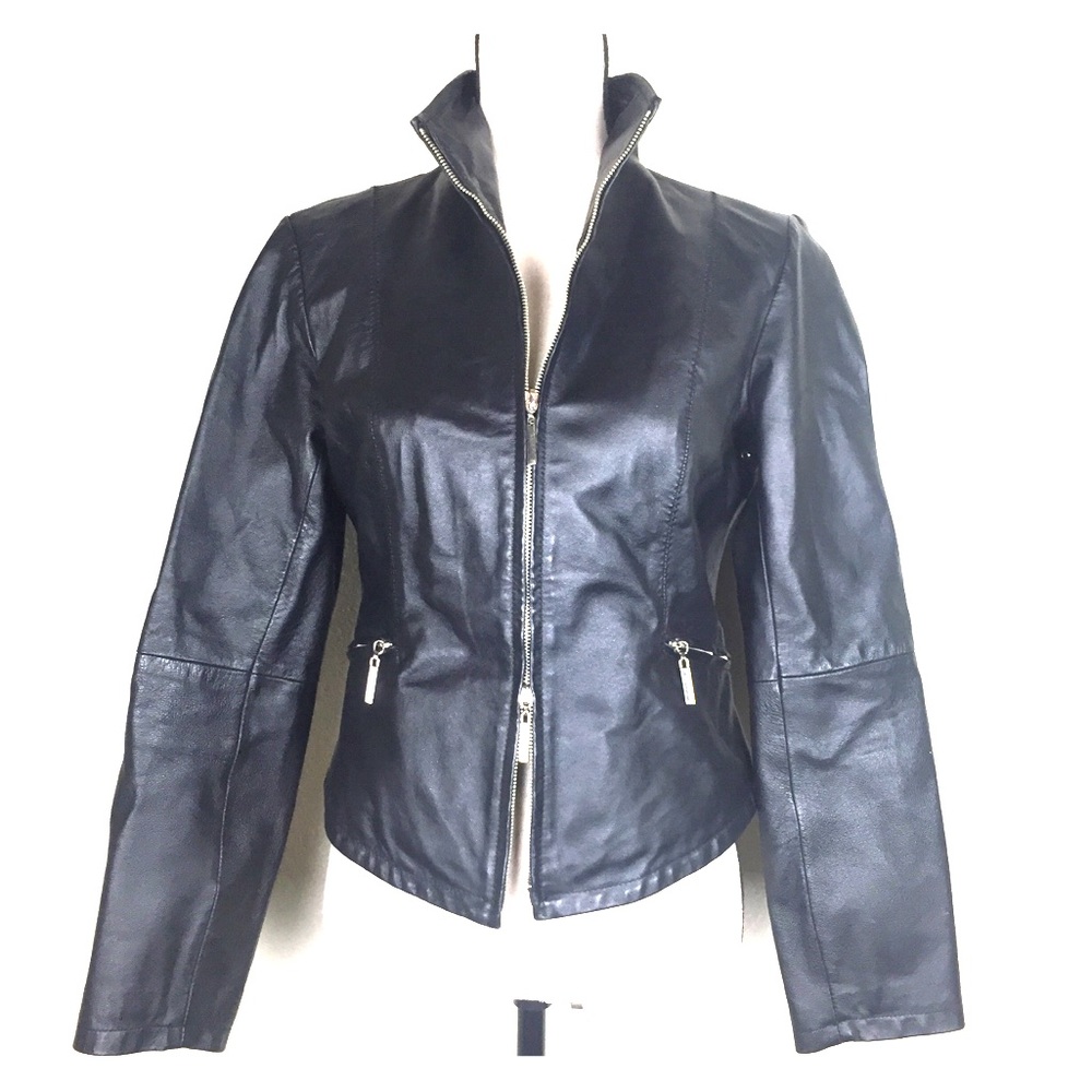 Women’s Slim-Fit 100% Genuine Real Leather Jacket